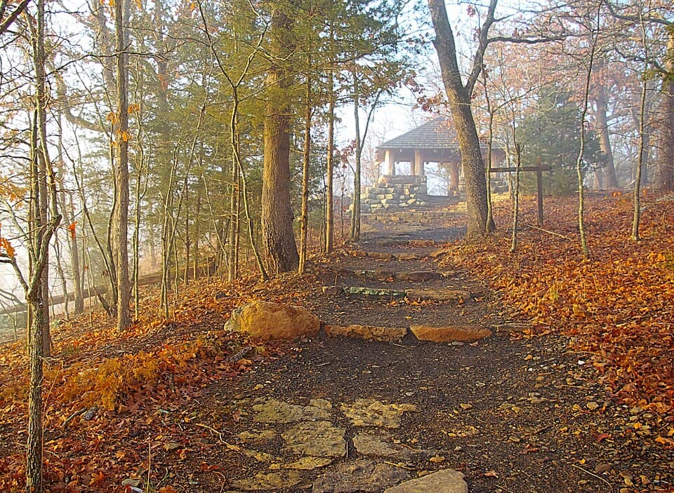 Devil's Den State Park CCC-ing thru the fog