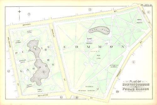 Boston Common Public Garden 1890