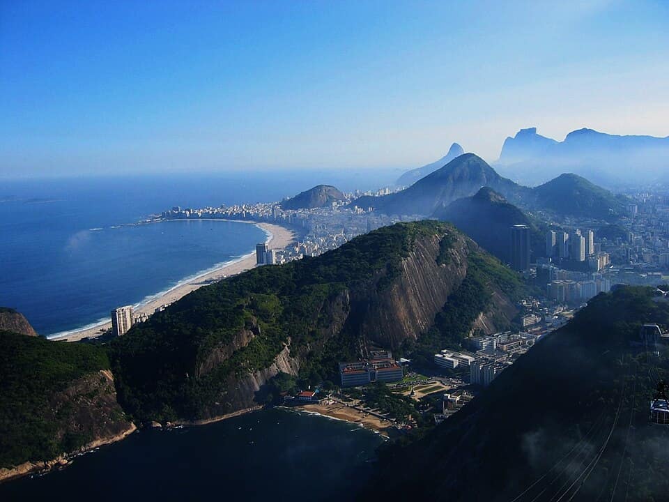 Rio de Janeiro from Sugarloaf mountain, May 2004