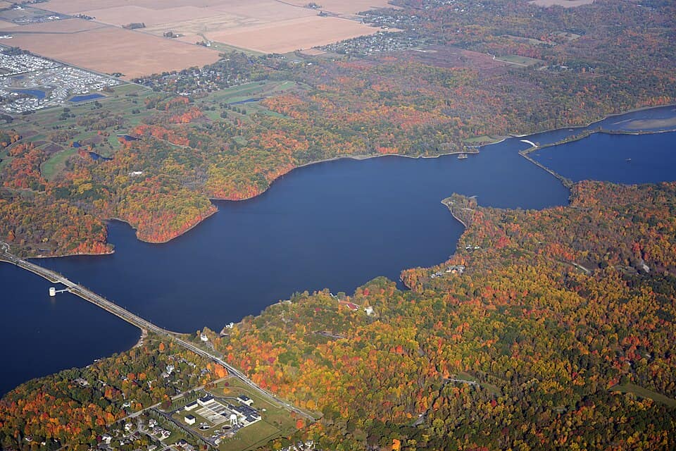 Eagle Creek Park and Reservoir 2022 aerial