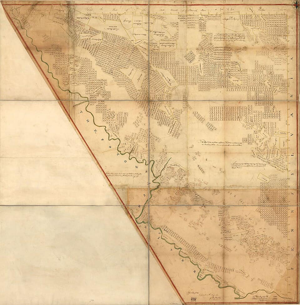 Map of military lots, tracts, patents, etc. in western Allegany and Garrett Counties, Maryland LOC 75693272