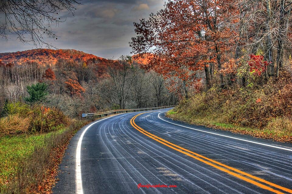 Scenic Roadway At Wildcat Mountain