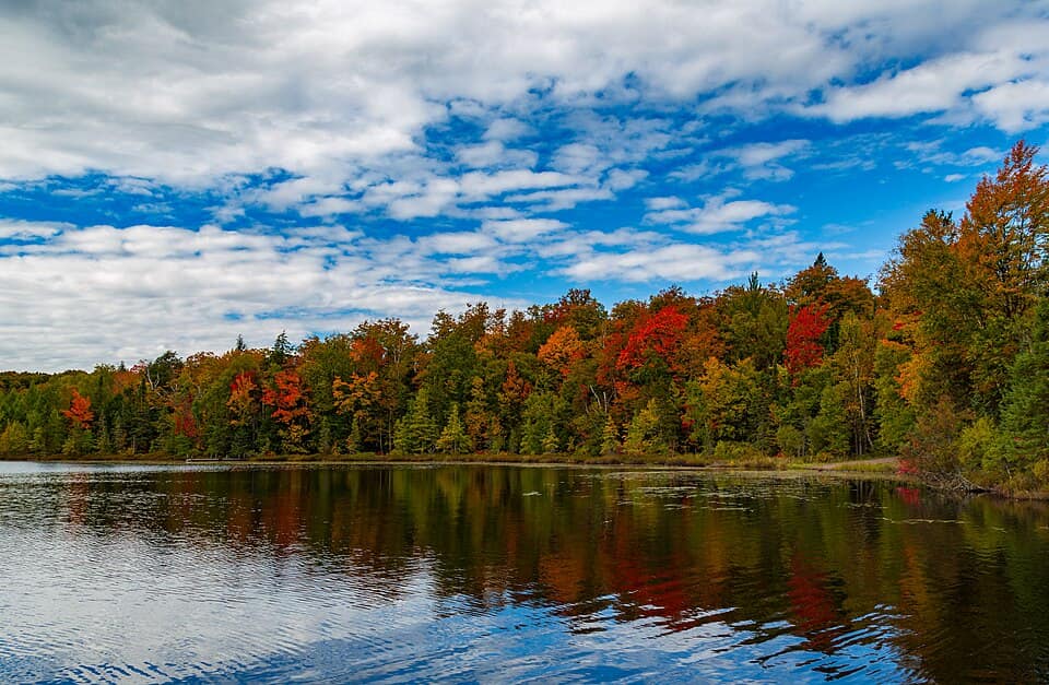Henry Lake Fall Colors - Autumn at Ottawa National Forest, Upper Peninsula, Michigan